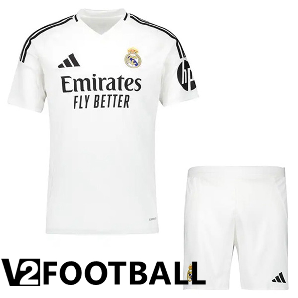 Real Madrid Kids Home New Soccer Shirt 2024/2025