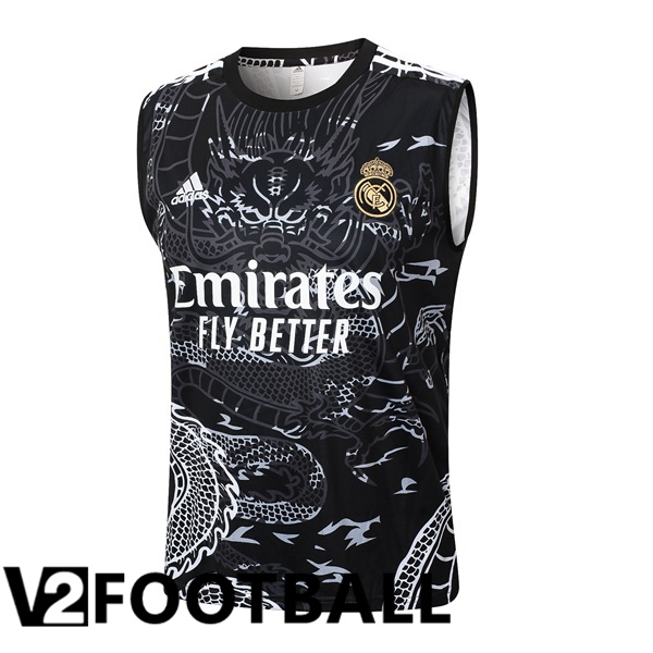 Real Madrid Soccer Vest Black 2024/2025