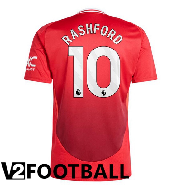 Manchester United (Rashford 10) Home Soccer Shirt Red 2024/2025