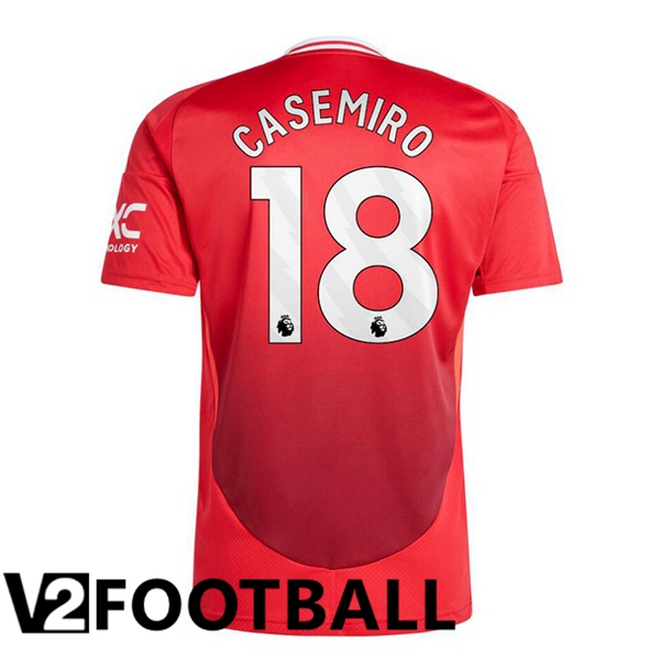 Manchester United (Casemiro 18) Home Soccer Shirt Red 2024/2025