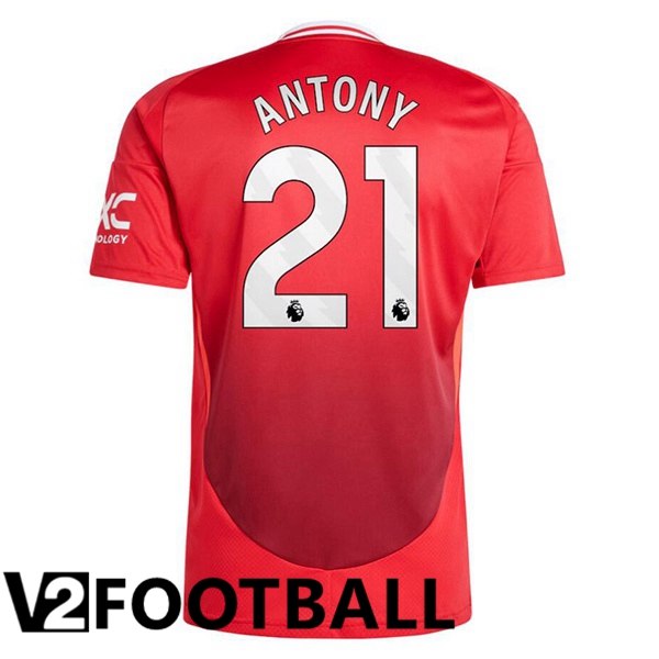 Manchester United (Antony 21) Home Soccer Shirt Red 2024/2025