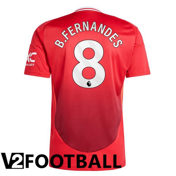 Manchester United (B.Fernandes 8) Home Soccer Shirt Red 2024/2025