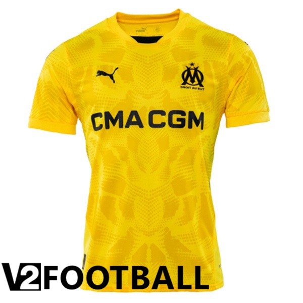 Marseille OM Goalkeeper Soccer Shirt Yellow 2024/2025