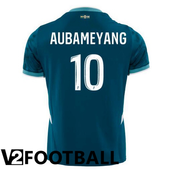 Marseille OM (AUBAMEYANG 10) Away Soccer Shirt Blue 2024/2025