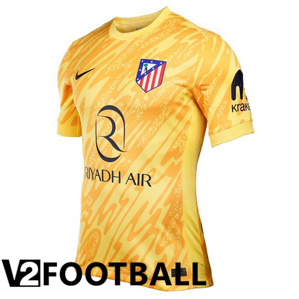 Atletico Madrid Goalkeeper Soccer Shirt Yellow 2024/2025