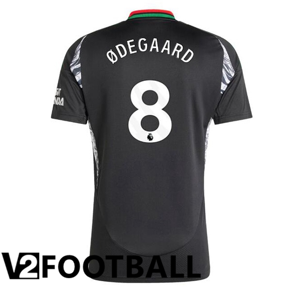 Arsenal (ØDEGAARD 8) Away Soccer Shirt Black 2024/2025