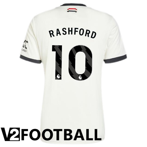 Manchester United (Rashford 10) Third Soccer Shirt White 2024/2025