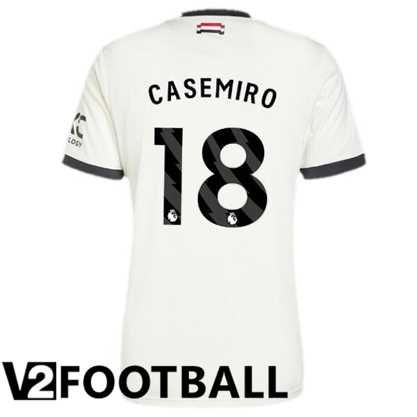 Manchester United (Casemiro 18) Third Soccer Shirt White 2024/2025