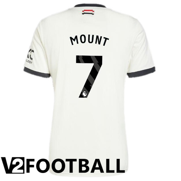 Manchester United (Mount 7) Third Soccer Shirt White 2024/2025