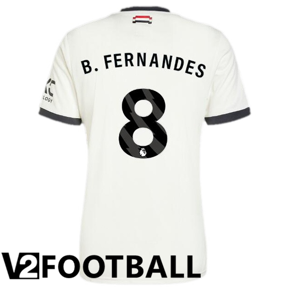 Manchester United (B.Fernandes 8) Third Soccer Shirt White 2024/2025