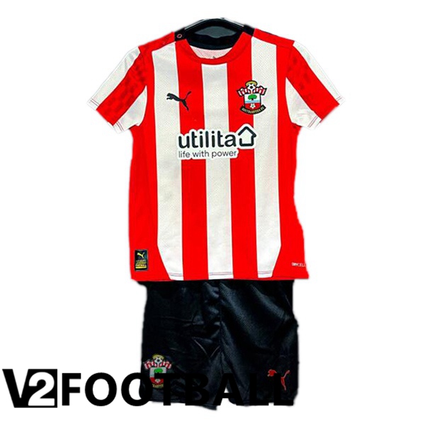 Southampton FC Kids Home Soccer Shirt Red 2024/2025