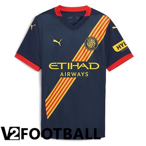 Girona Away Soccer Shirt Blue Royal 2024/2025