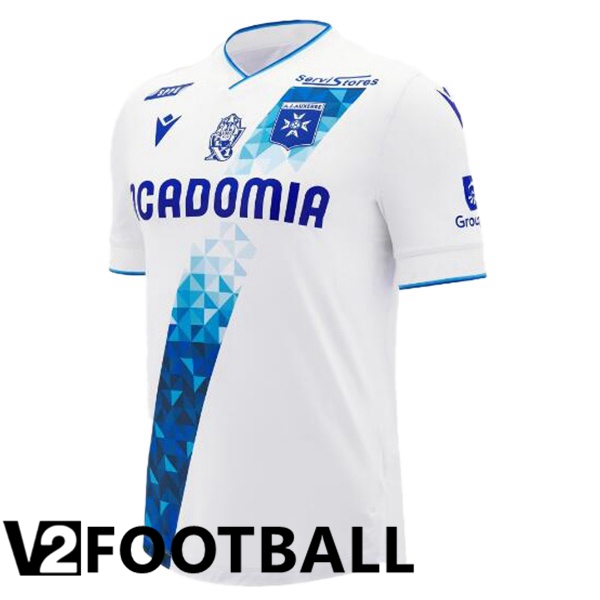 AJ Auxerre Home Soccer Shirt White 2024/2025