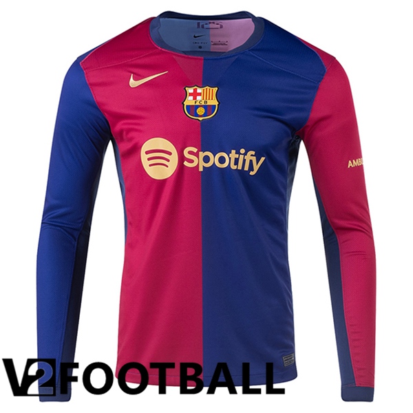 FC Barcelona Long sleeve Home New Soccer Shirt 2024/2025