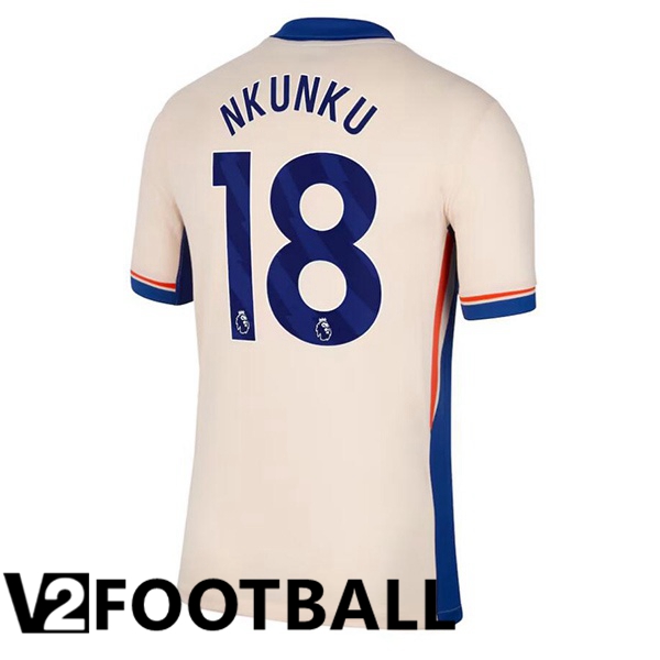 FC Chelsea (Nkunku 18) Away Soccer Shirt Yellow 2024/2025