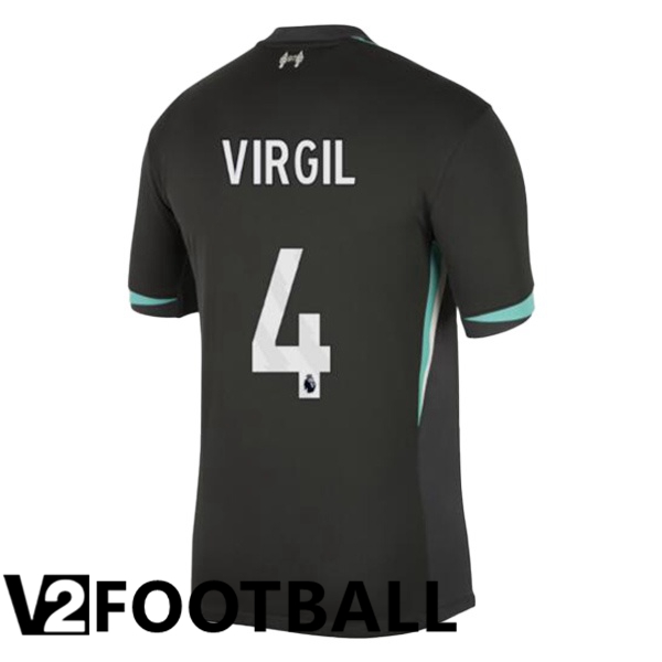 FC Liverpool (VIRGIL 4) Away Soccer Shirt Black 2024/2025