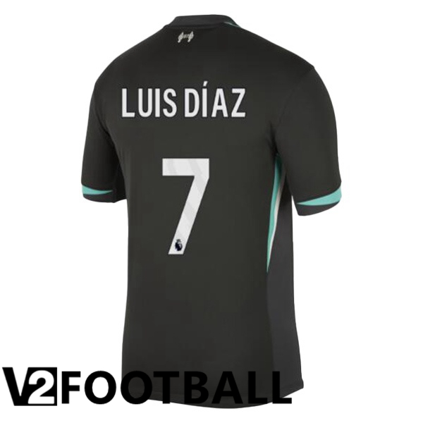 FC Liverpool (LUIS DÍAZ 7) Away Soccer Shirt Black 2024/2025