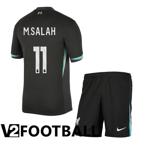 FC Liverpool (M.SALAH 11) Kids Away Soccer Shirt Black 2024/2025