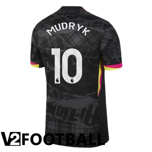 FC Chelsea (Mudryk 10) Third Soccer Shirt Black 2024/2025