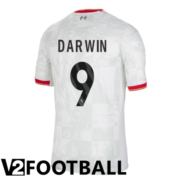 FC Liverpool (DARWIN 9) Third Soccer Shirt White 2024/2025