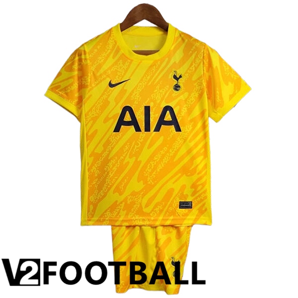 Tottenham Hotspurs Kids Goalkeeper Soccer Shirt Yellow 2024/2025