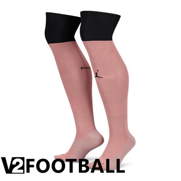 Paris PSG Third Soccer Socks Pink 2024/2025