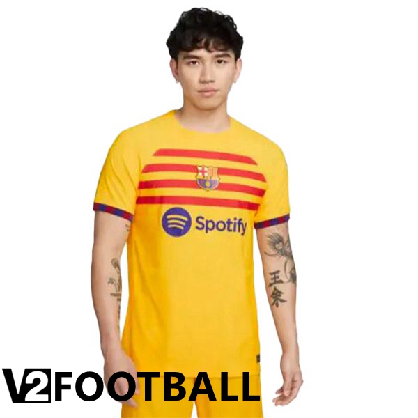 FC Barcelona Soccer Jersey Fourth Yellow 2022/2023