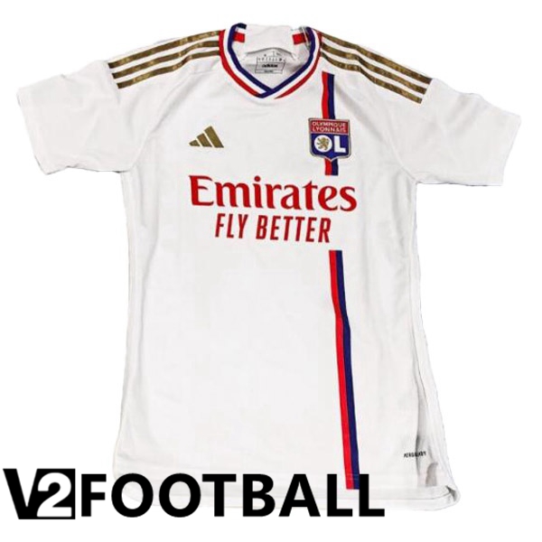 Lyon OL Football Shirt Home White Leaked Version 2023/2024