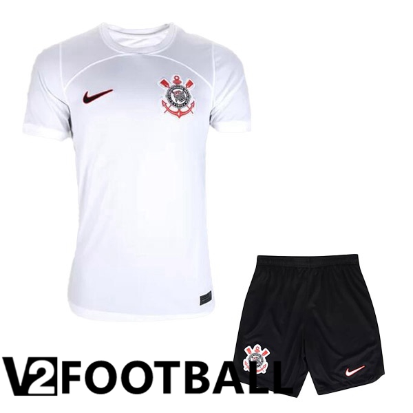 Corinthians Kids Football Shirt Home White 2023/2024