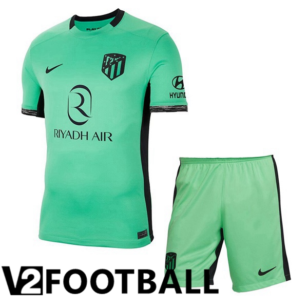 Atletico Madrid Kids Soccer Shirt Third Green 2023/2024