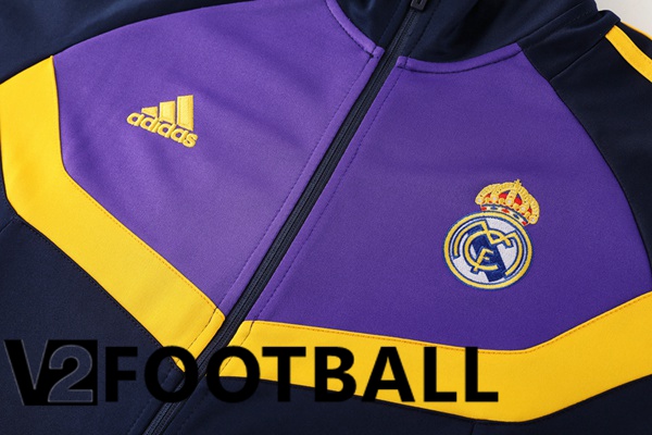 Real Madrid kit Training Jacket Suit Blue Royal Purple 2024/2025