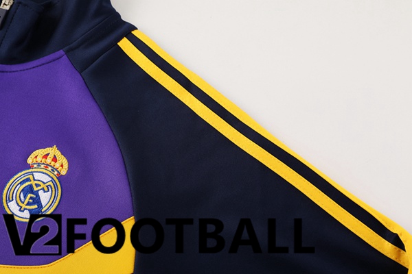 Real Madrid kit Training Jacket Suit Blue Royal Purple 2024/2025