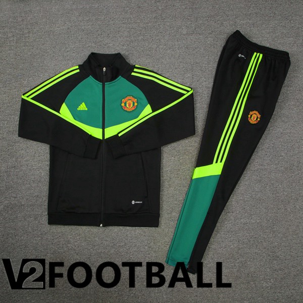 Manchester United kit Training Jacket Suit Black Green 2024/2025