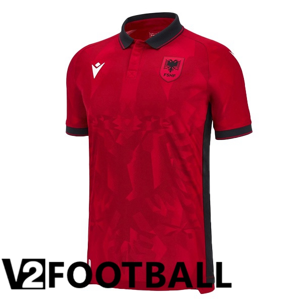 Albania Home Soccer Shirt Red 2023/2024