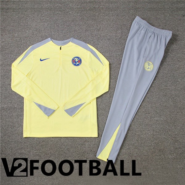 Club America kit Training Tracksuit Yellow 2024/2025