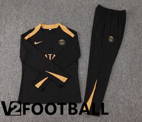 Paris PSG kit Training Tracksuit Black 2024/2025