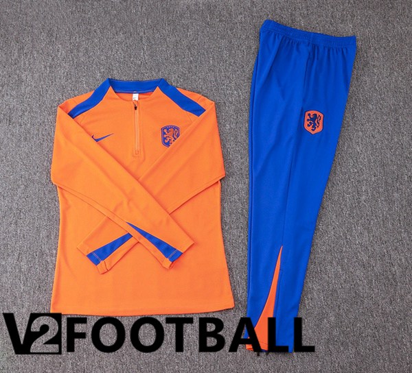 Netherlands kit Training Tracksuit Orange 2024/2025