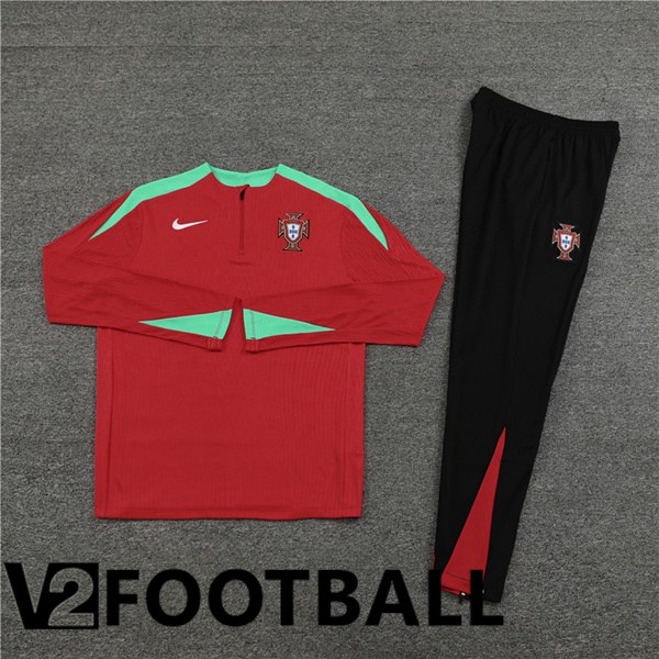 Portugal kit Training Tracksuit Red 2024/2025