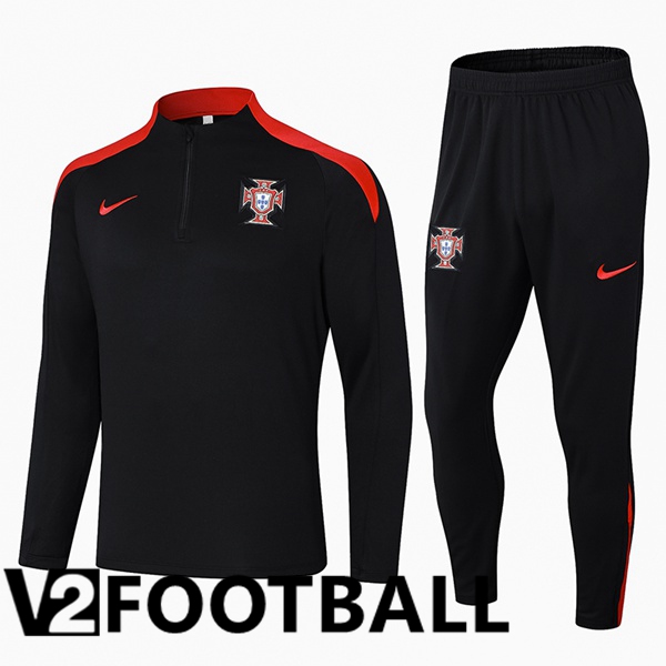 Portugal kit Training Tracksuit Black 2024/2025