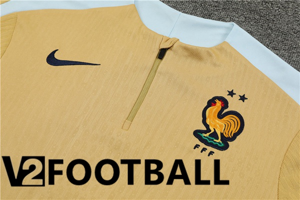 France kit Training Tracksuit Yellow 2024/2025