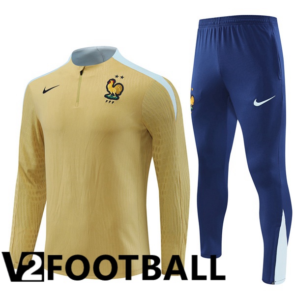 France kit Training Tracksuit Yellow 2024/2025