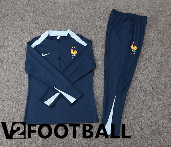 France kit Training Tracksuit Blue Royal 2024/2025