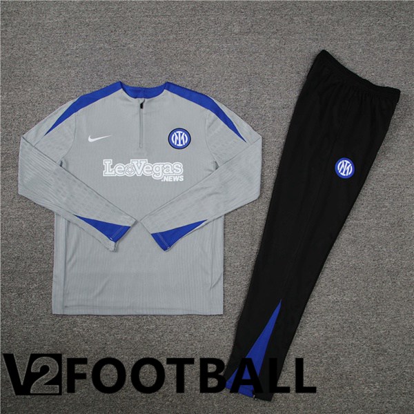 Inter Milan kit Training Tracksuit Grey 2024/2025