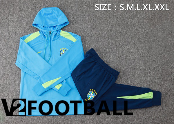 Brazil Training Tracksuit Sweatshirt Hoodie Blue 2024/2025