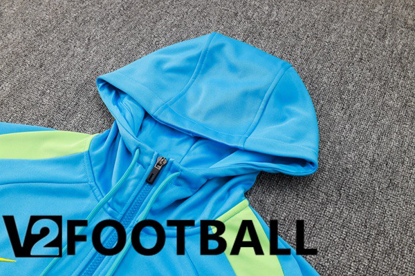 Brazil Training Tracksuit Sweatshirt Hoodie Blue 2024/2025