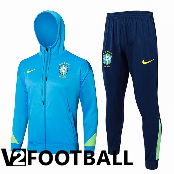 Brazil Training Tracksuit - Windbreaker Blue 2024/2025