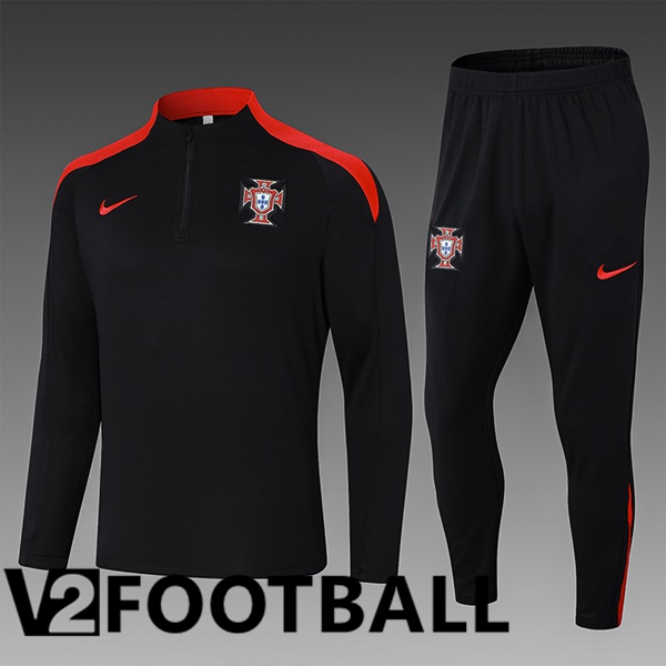 Portugal Kids kit Training TracksuitBlack 2024/2025