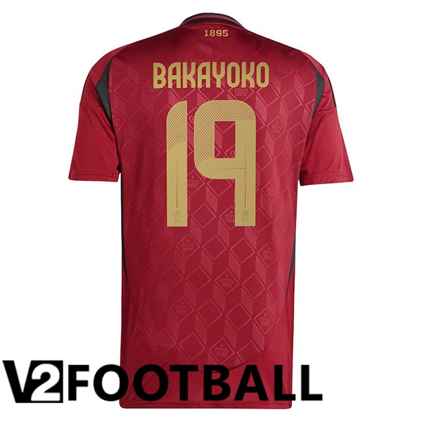 Belgium (BAKAYOKO 19) Home Soccer Shirt 2024/2025