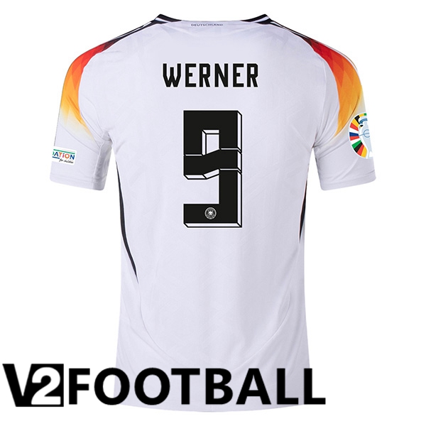 Germany (WERNER 9) Home Soccer Shirt UEFA Euro 2024