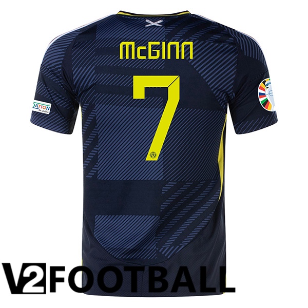 Scotland (McGINN 7) Home Soccer Shirt UEFA Euro 2024